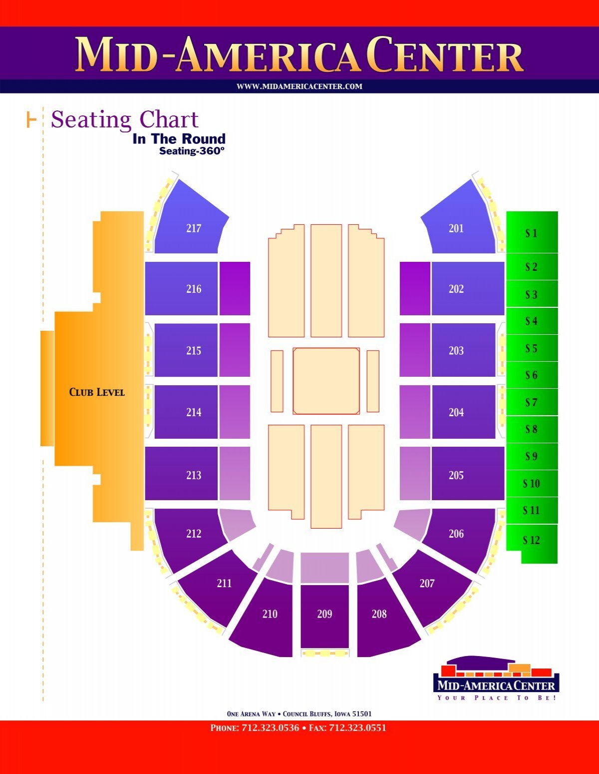 Mid America Center Seating Chart