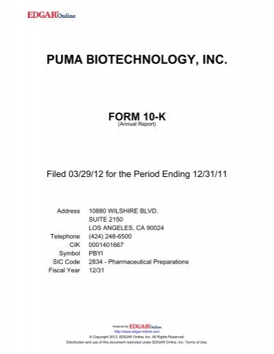 puma biotechnology reverse merger