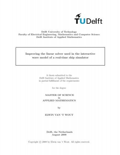 master thesis university of delft