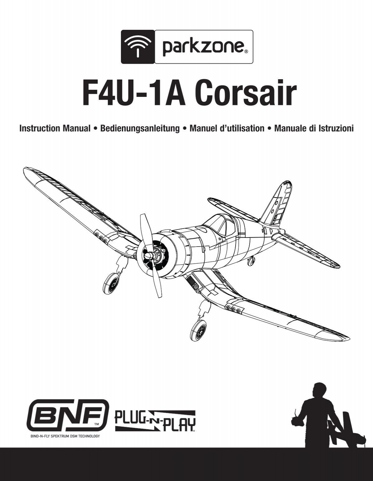 bånd pelleten skal F4U-1A Corsair Manual - English - Horizon Hobby