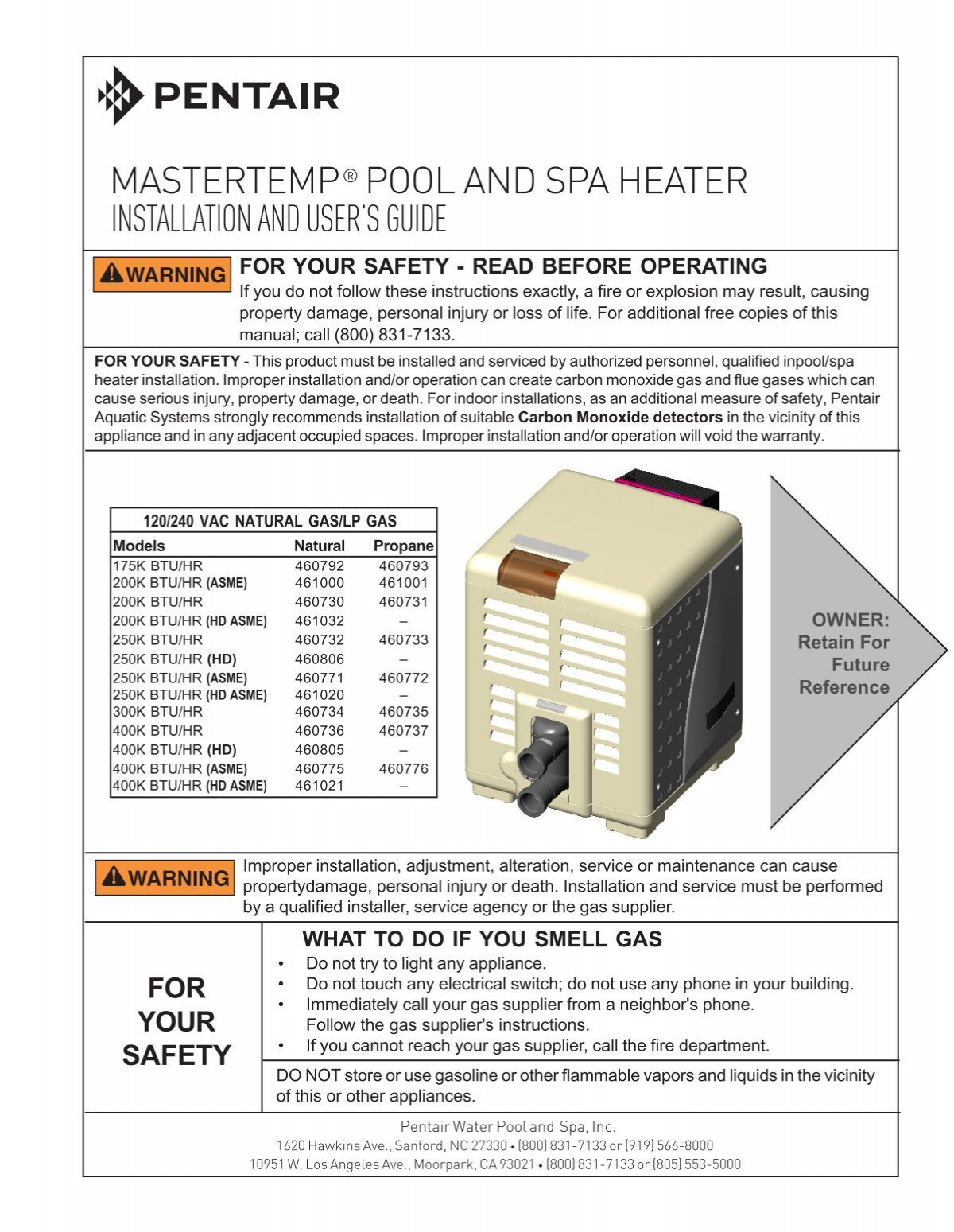 installation-and-user-s-guide-mastertemp-pentair