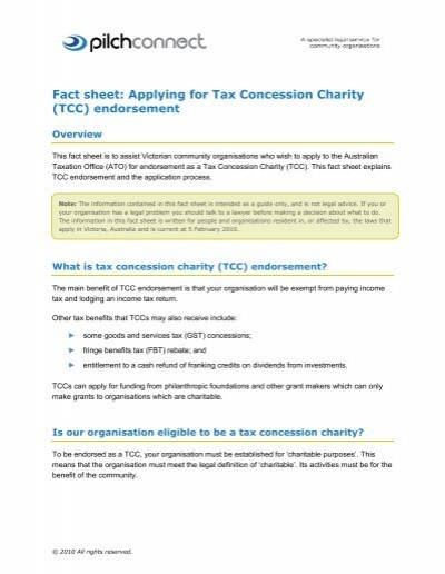 fact-sheet-applying-for-tax-concession-charity-tcc-pilch