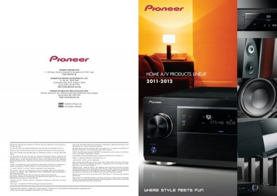 Katalog Prospekt Catalogue Brochure Pioneer Home Entertainment Guide 2008 