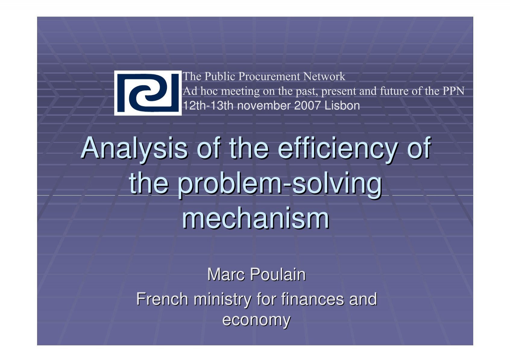 problem solving mechanism in public administration