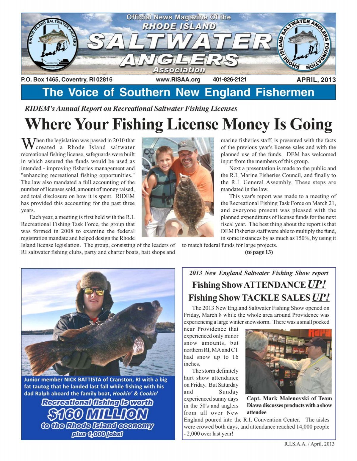 Where Your Fishing License Money Is Going - The Rhode Island