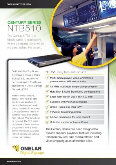 Details about   ONELAN NTB510 S 