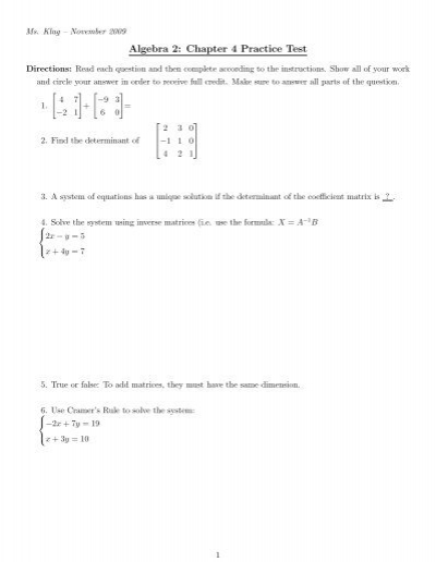algebra 2 unit 4 lesson 8 homework answers