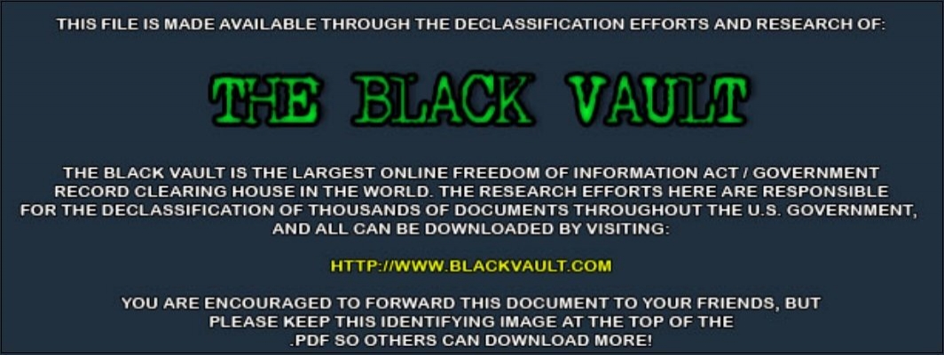 A Case Study in NASA-DoD - The Black Vault