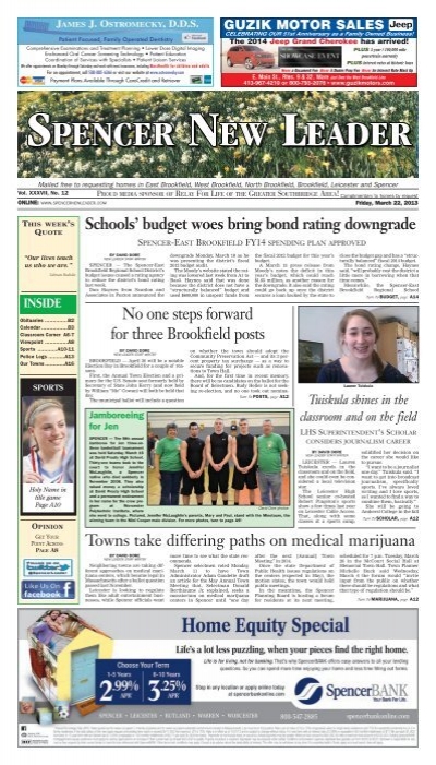 March 22, 2013 - Stonebridge Press and Villager Newspapers