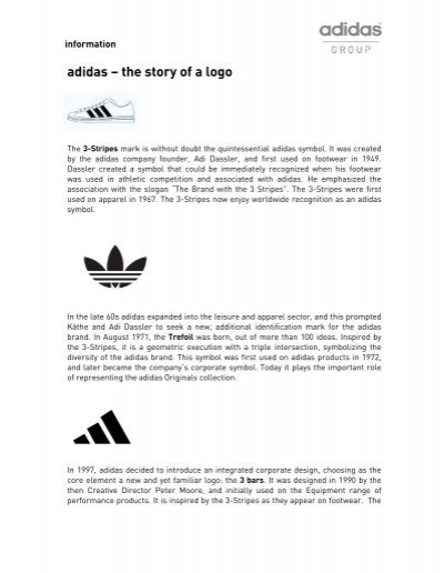 adidas brand story