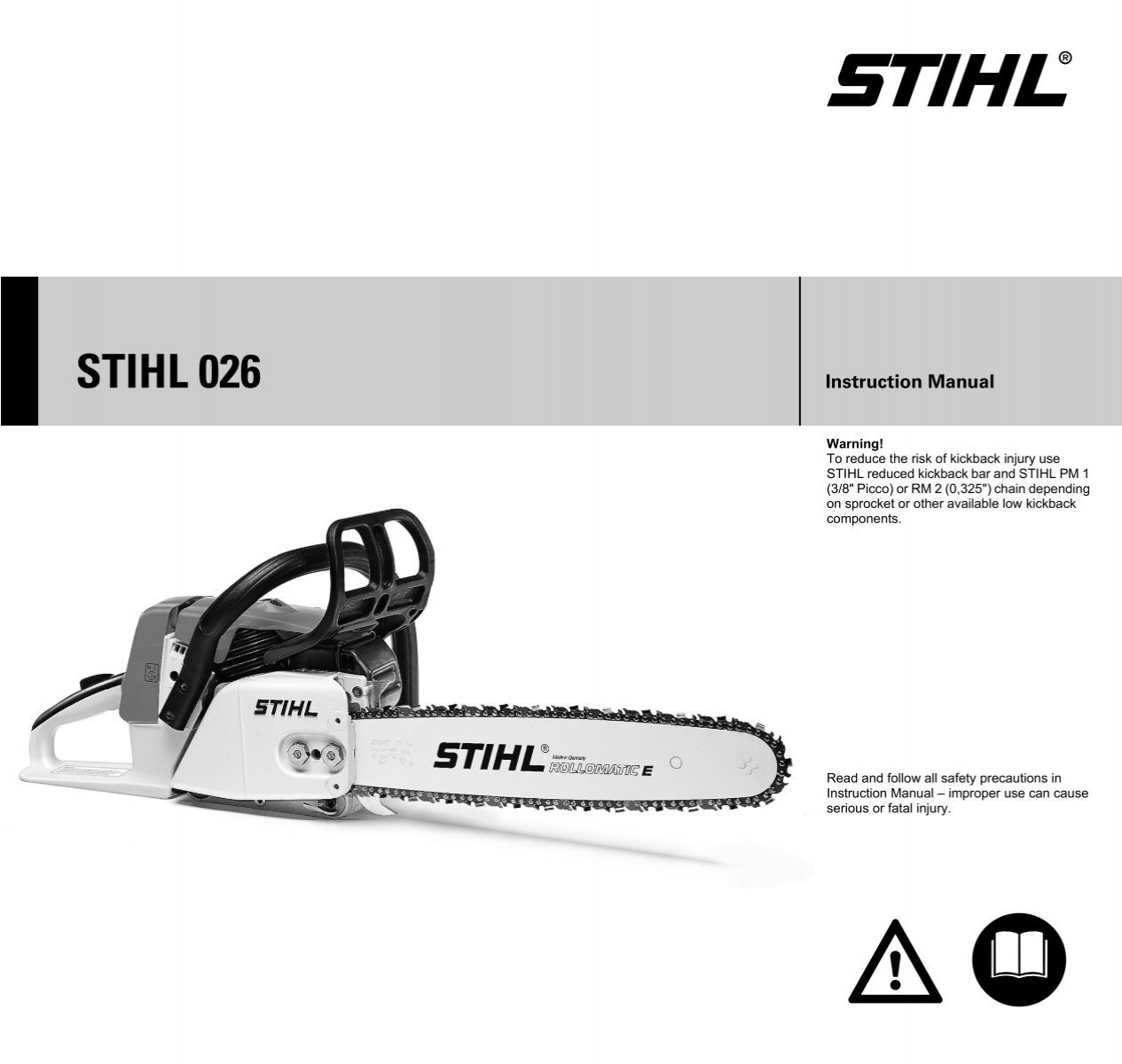 Stihl 026 pro manual