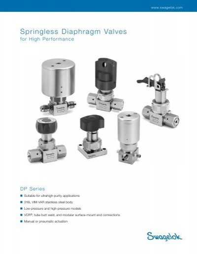 Swagelok 6L-M1D-222PX-II Pressure Diaphragm Valve 