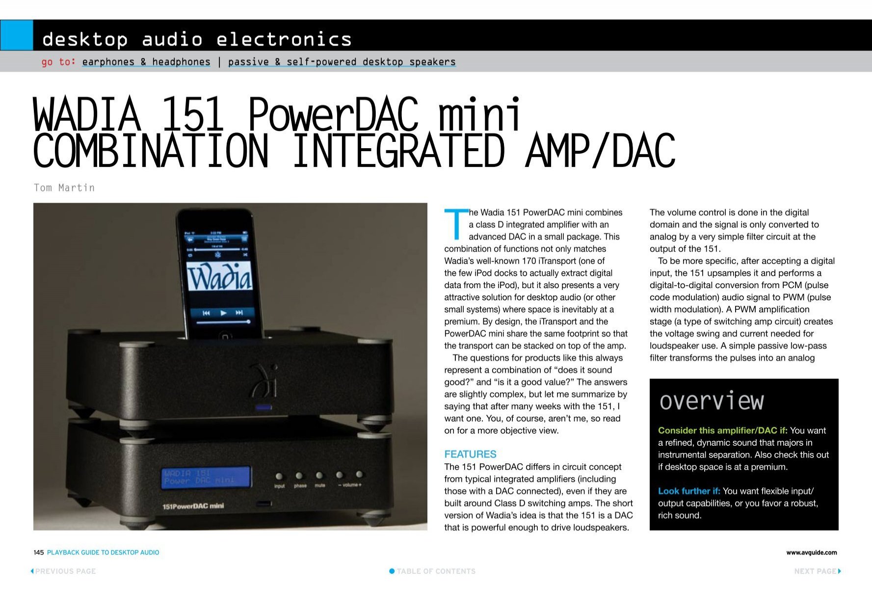 Wadia Digital 151 PowerDAC mini Integrated Amplifier - New in Box