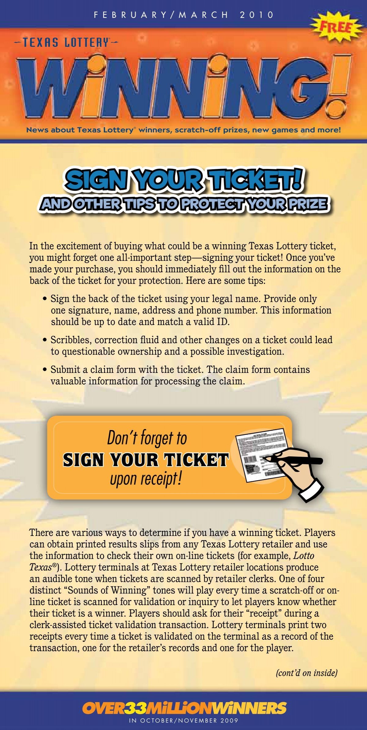 Texas Lottery  Scratch Tickets Details