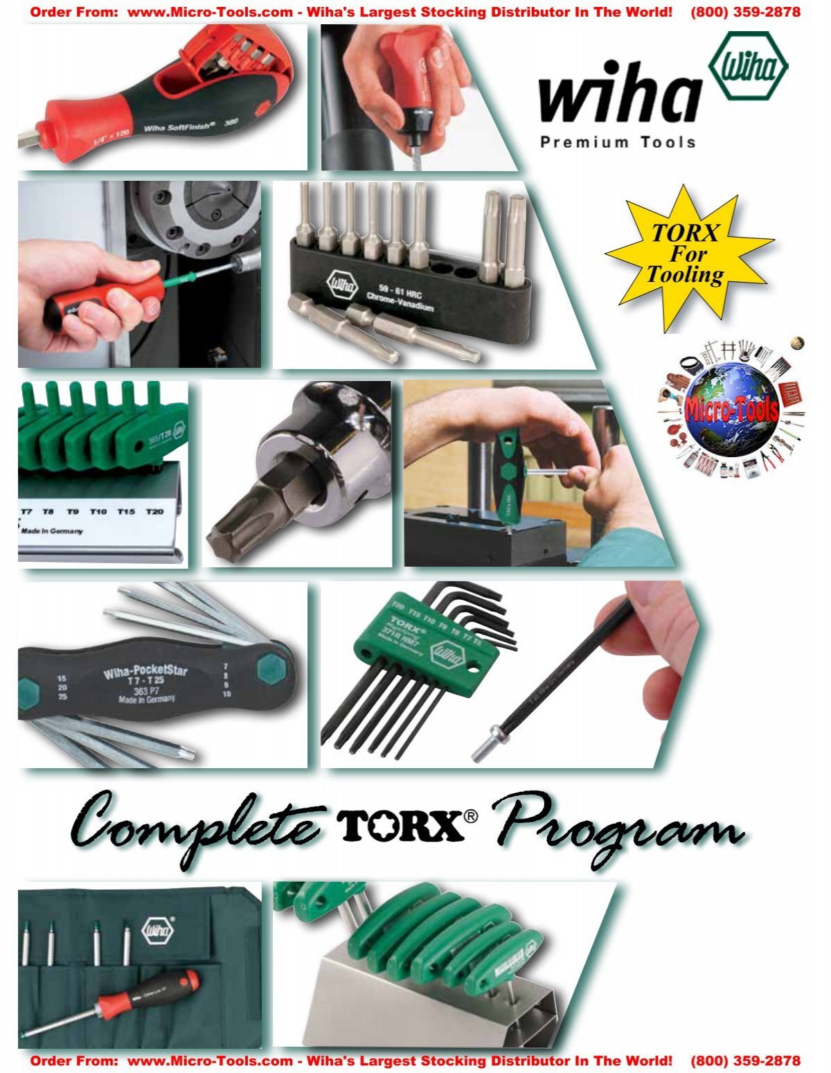 Torx Products Catalog 40 Pages Full Color ,1000 - Micro-Tools