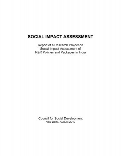 social issues research report