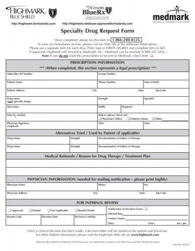 highmark medicare d formulary