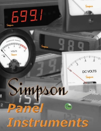 Simpson 21668-3324AIXA Analog Panel Meter Relay  0-1 Milliamperes 4 1/2" SSP 