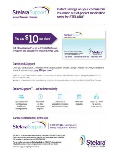 STELARA Support Instant Savings Program
