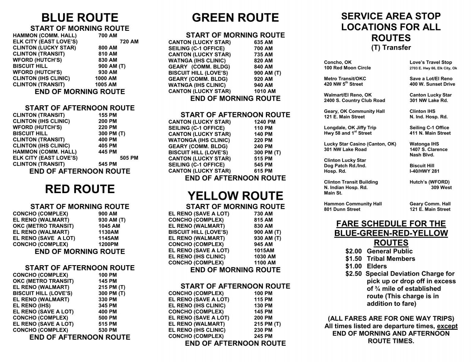 RSTechED 2014 12 Theme-Park Bus schedule
