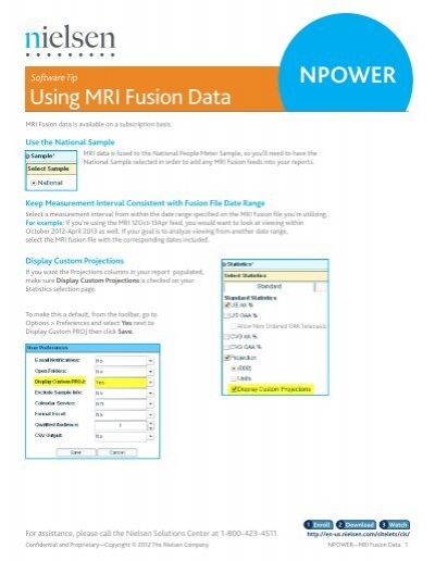 MRI Fusion Data - Nielsen