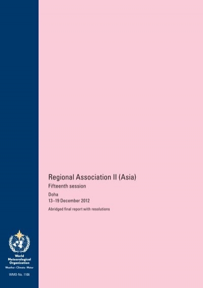 15-RA II (ASIA) FINAL REPORT - E-Library - WMO