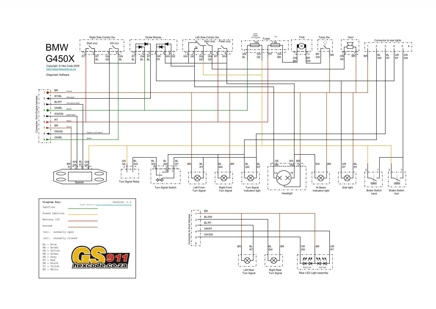 Bmw G450x Wiring Diagram V1 3 Hex Code