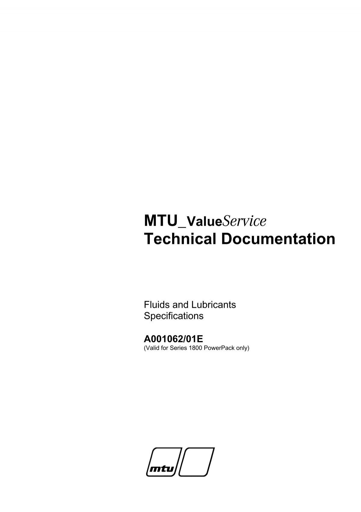 MTU_ValueService Technical Documentation