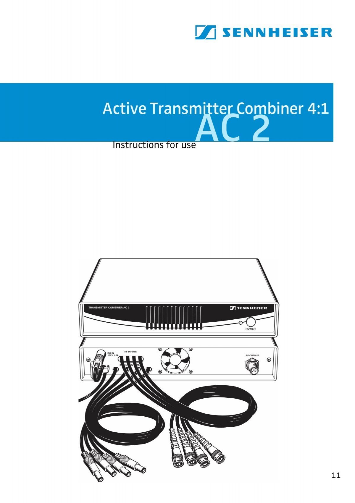 Sennheiser Ac2 Combiner Manual Pdf