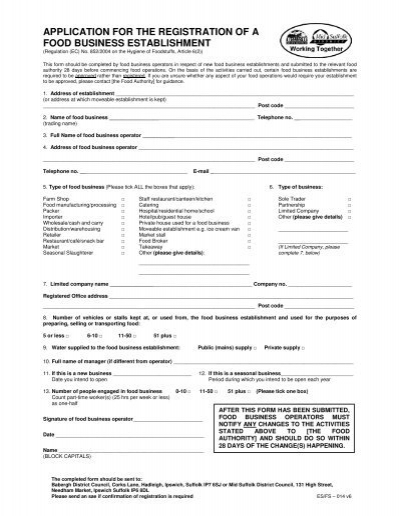 Register Forms Cash & Carry 