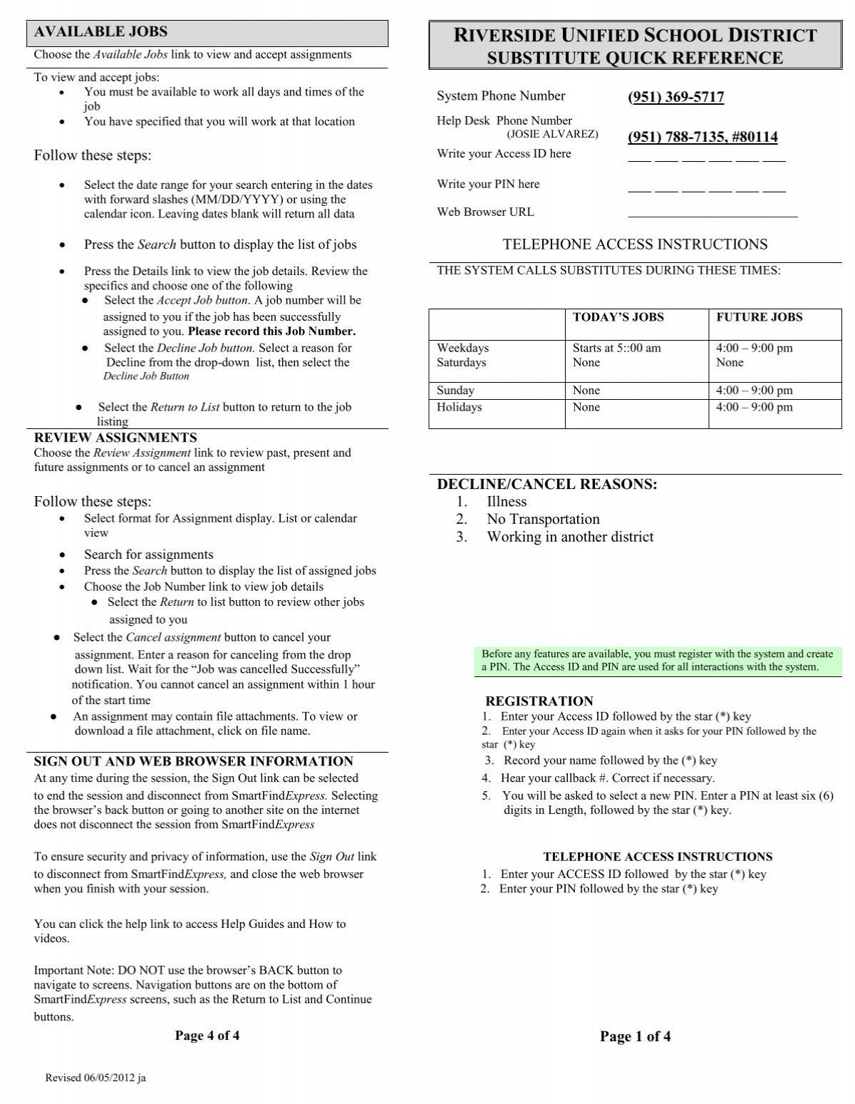 SmartFind Express Quick Reference Guide Riverside Unified 