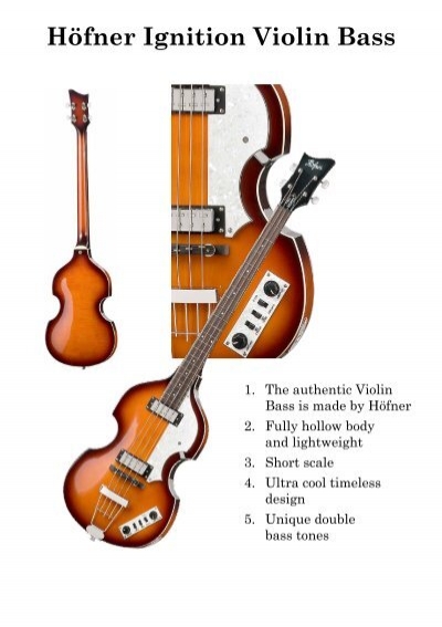 HÃ¶fner Ignition Violin Bass - Hofner 