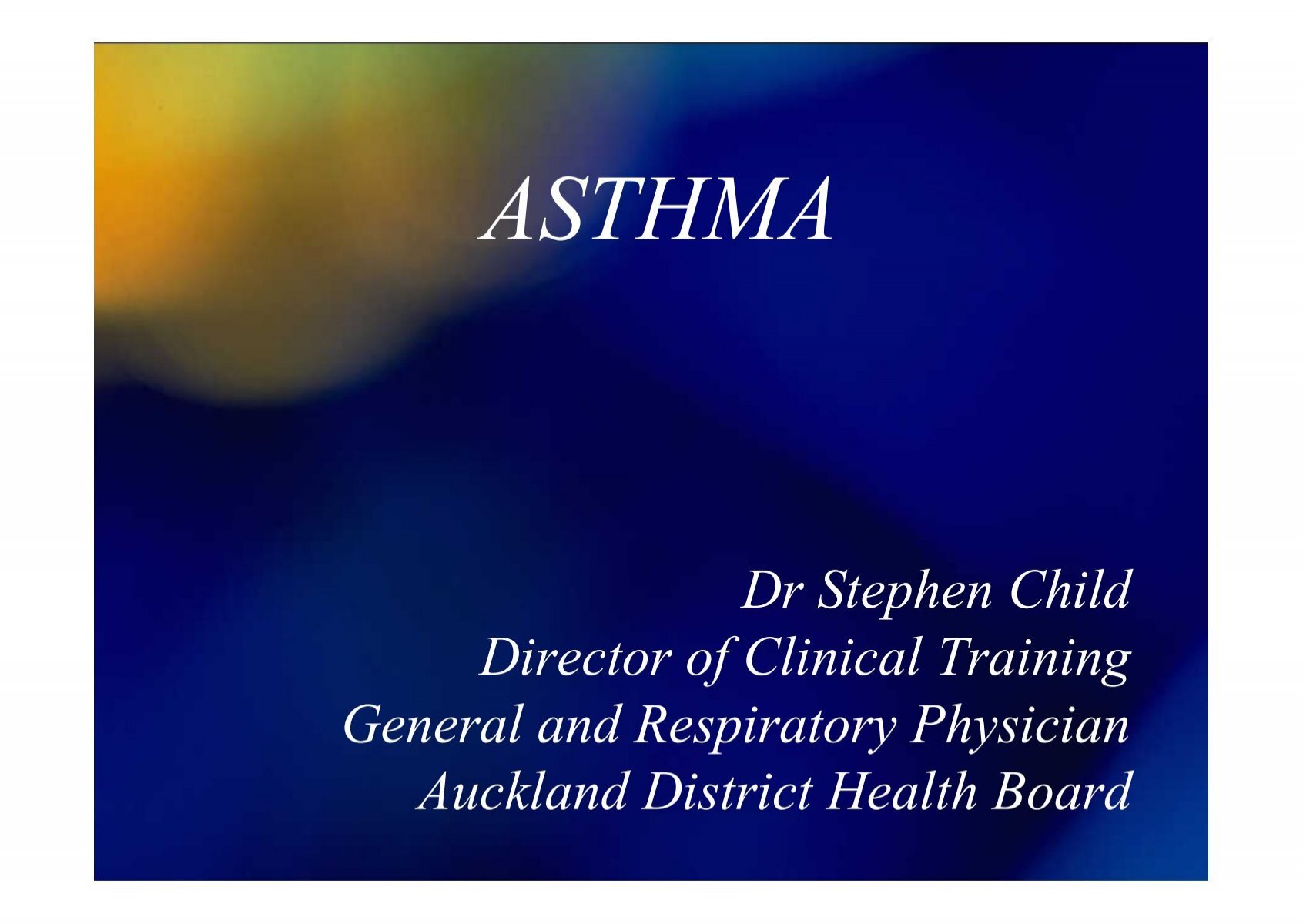 asthma attack case study exam 2