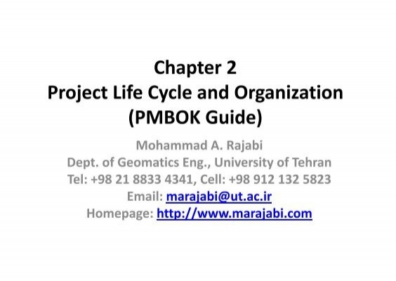 pmbok chapter 2