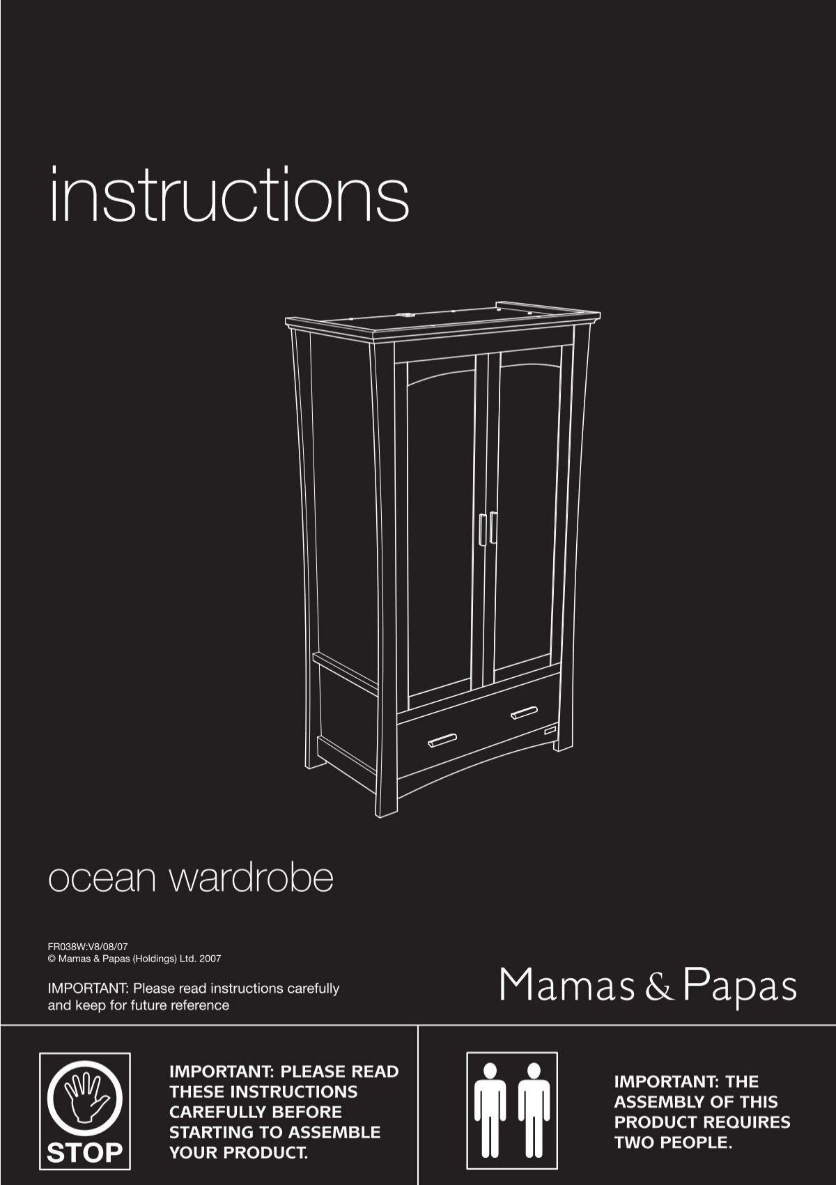 Ocean Wardrobe instructions - Mamas \u0026 Papas