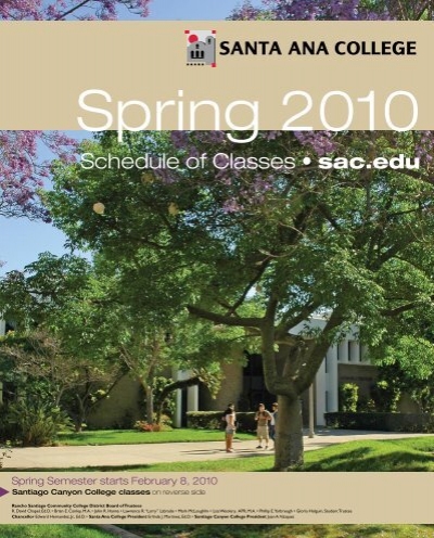 Spring 2010 - Santa Ana College