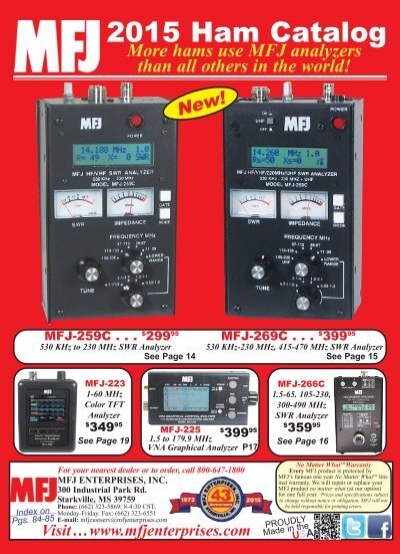 MFJ-704 Low Pass TVI Filter 2-30MHz Handles 1500 Watts From 1.8 TO 30 MHz