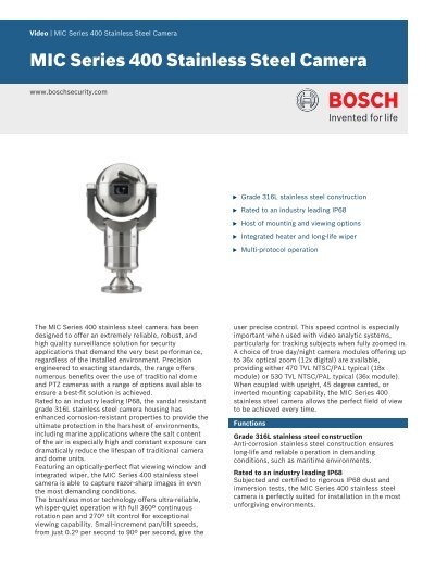 UPA-2450-50 Bosch Sicherheitssysteme