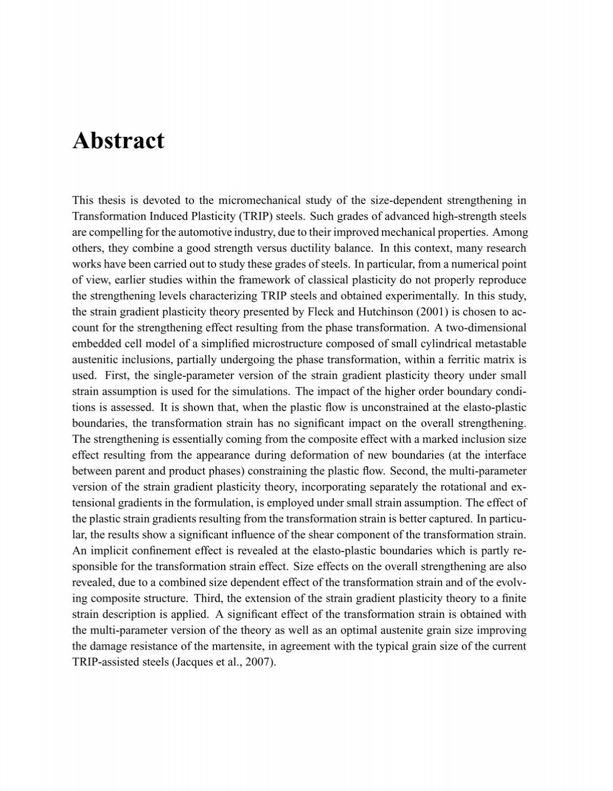 thesis abstract en francais