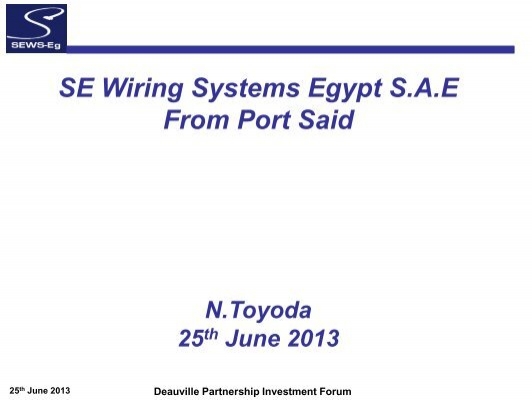 Se Wiring Systems Egypt Sae From Port, Sumitomo Electric Wiring Systems Egypt