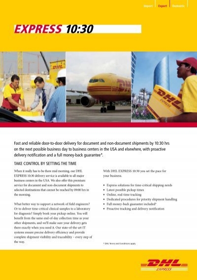 Dhl delivery times