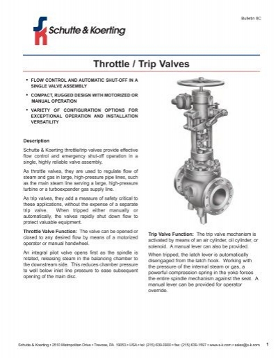 trip valve in french