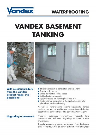 Vandex Basement Tanking 164k, What Is Tanking In Basement Construction