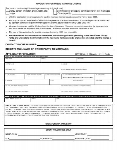 Application For Public Marriage License Yuba County,10 Year Wedding Anniversary