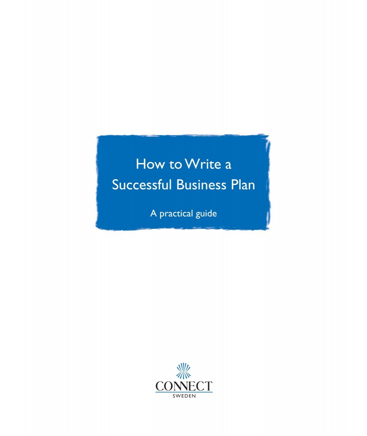 how to write a business plan book pdf download