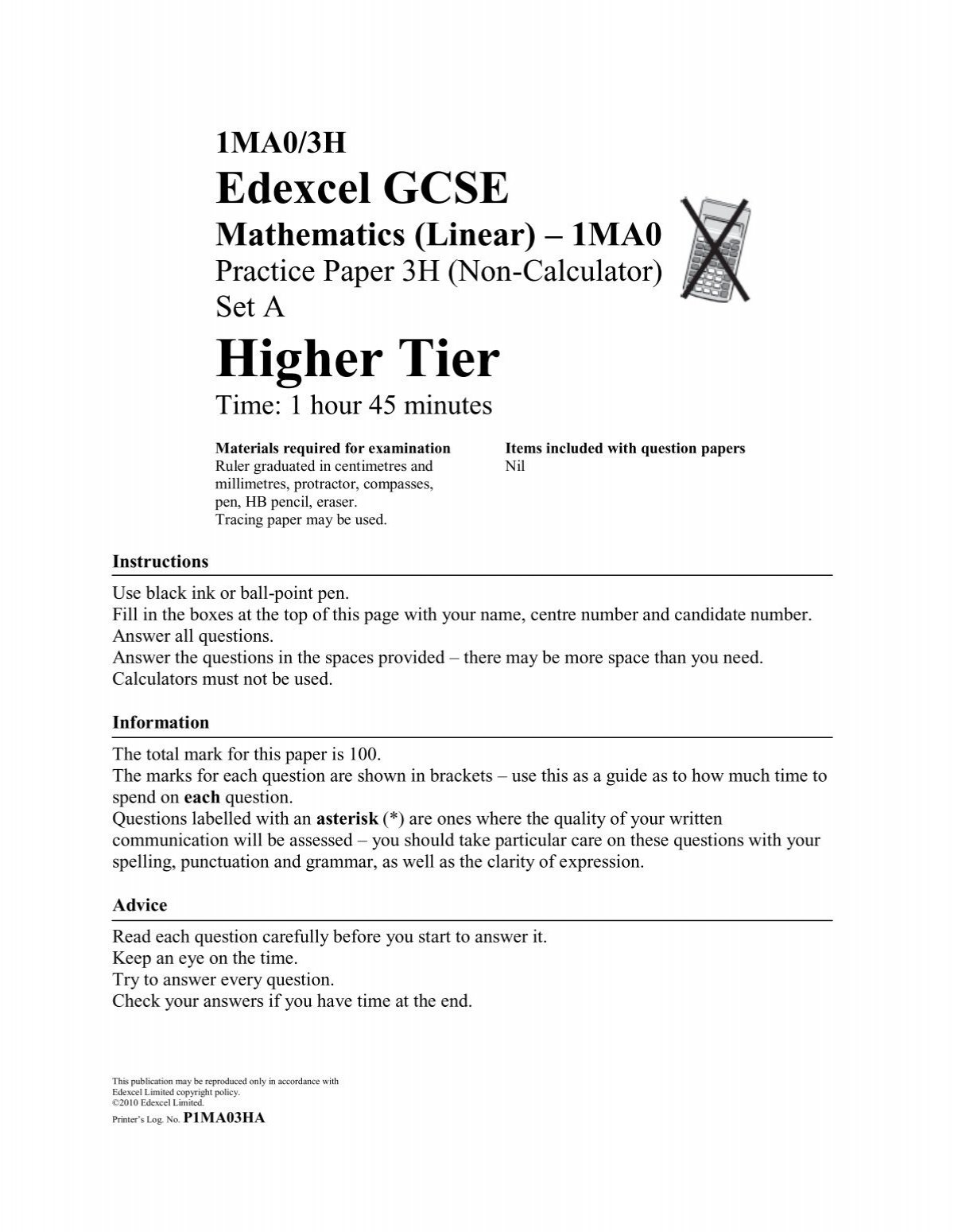 Edexcel Gcse Mathematics Linear 1ma0 Pie Charts Answers