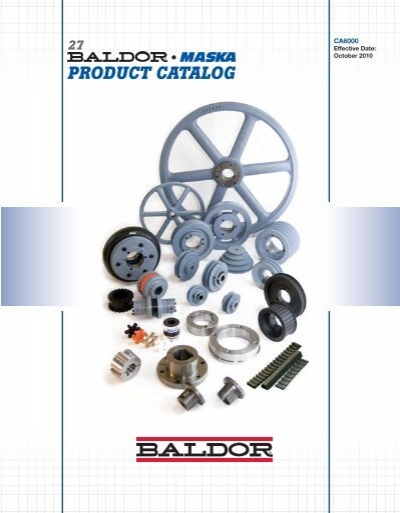 BALDOR Power Transmission Catalogue - Industrial and Bearing