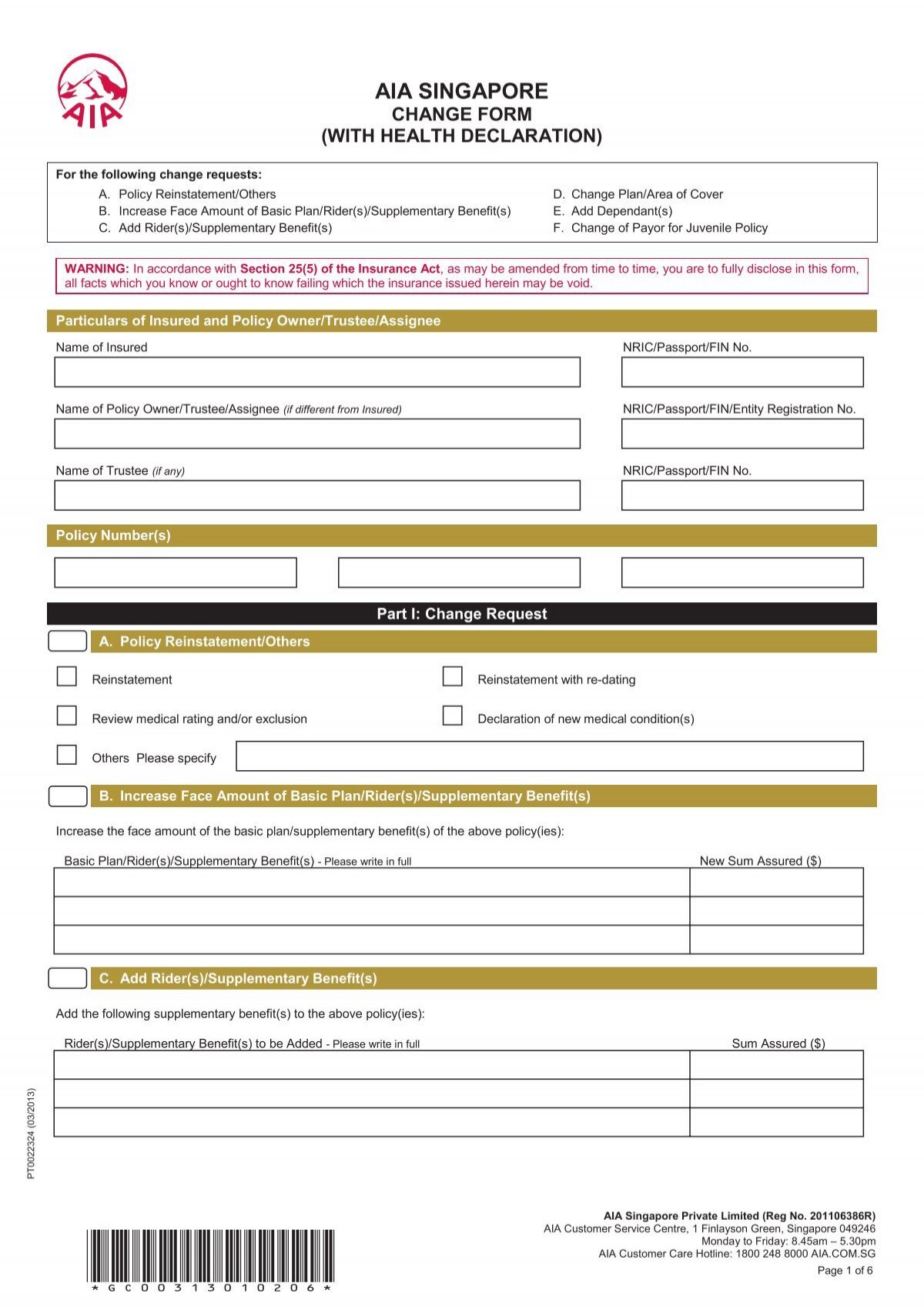 singapore travel declaration form