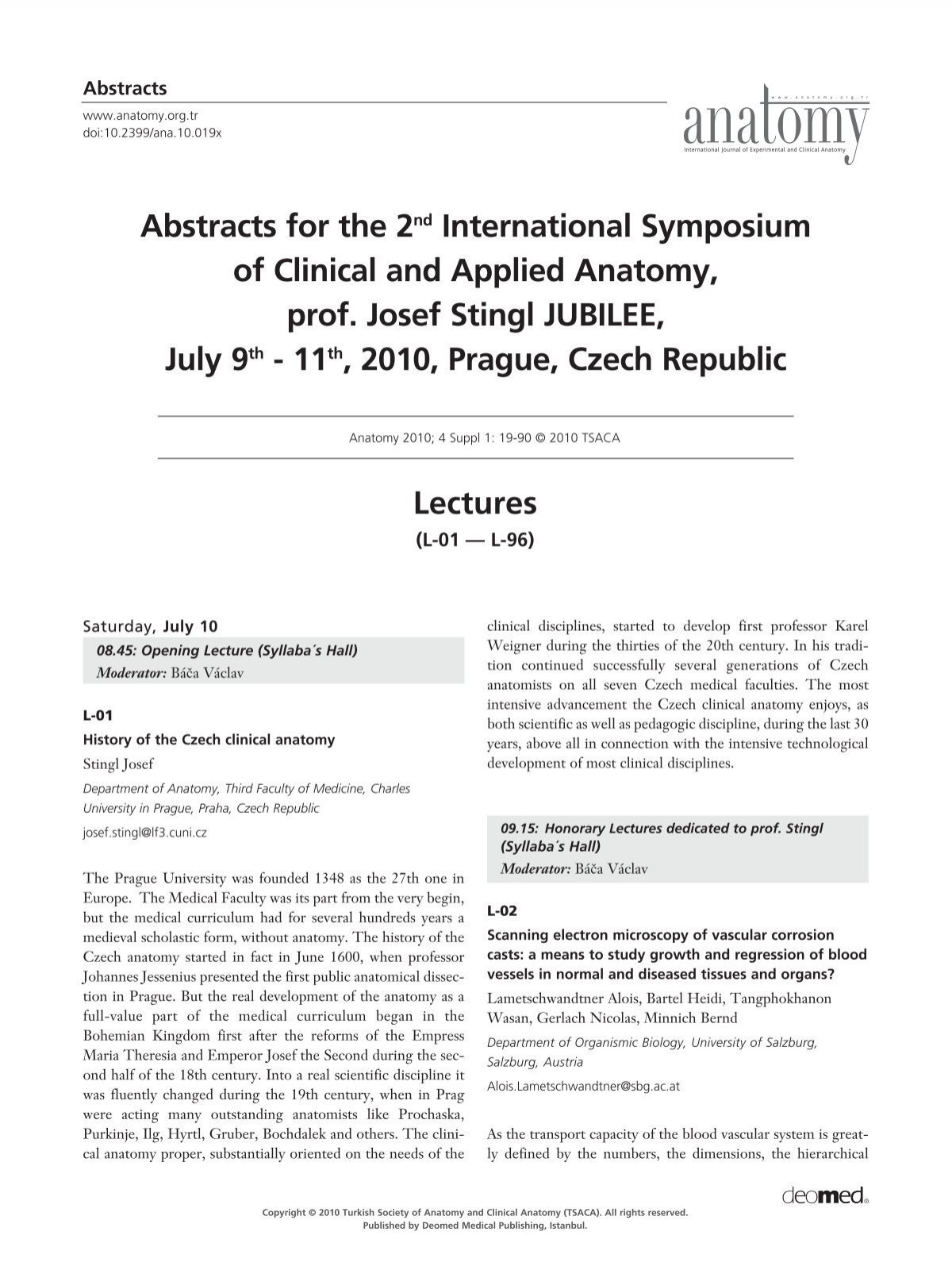 11th, 2010, Prague, Czech Republic - International Journal of