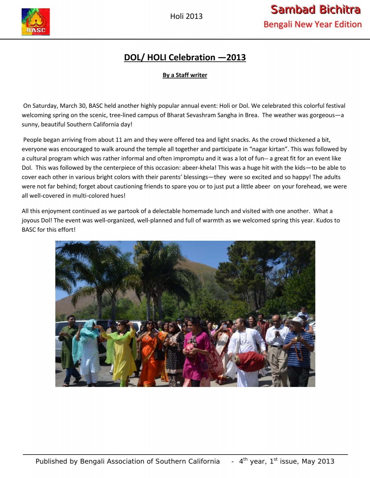 Kheya - BASC - Bengali Association of Southern California